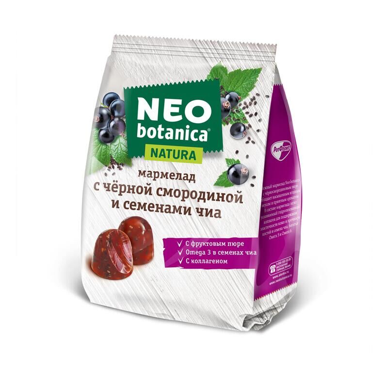 Мармелад Рот Фронт Neo-botanica с черной смородиной и семенами чиа 200 г