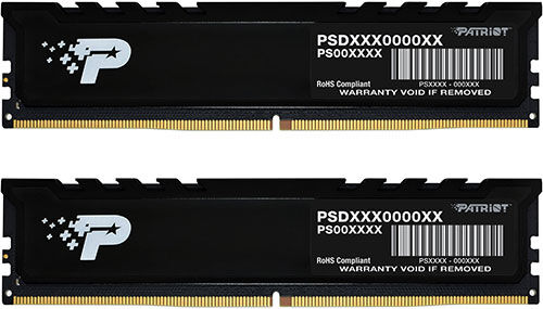 Оперативная память Patriot DDR5 16GB (2x8GB) 4800MHz Signature Line Premium (PSP516G4800KH1)