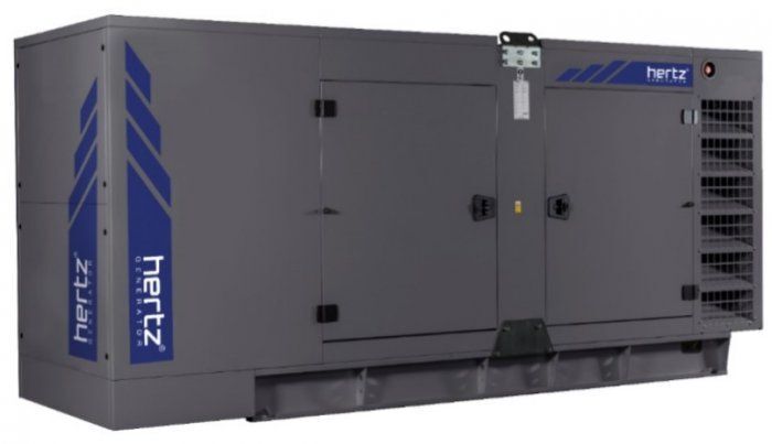 Дизельный генератор Hertz HG 330 DL в кожухе с АВР 240 кВт