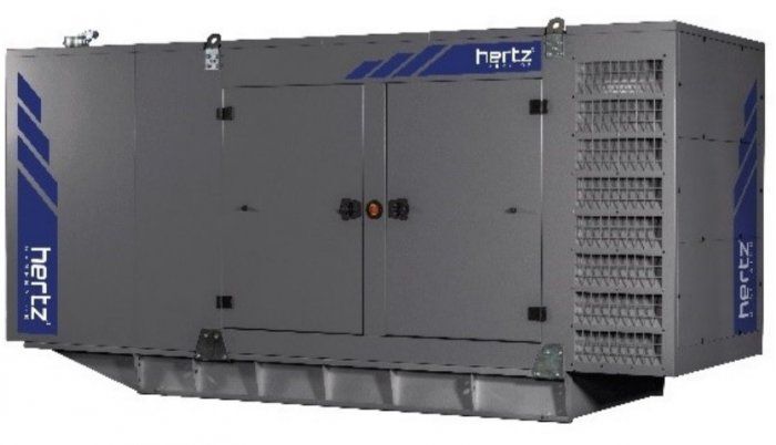 Дизельный генератор Hertz HG 550 DL в кожухе с АВР 400 кВт