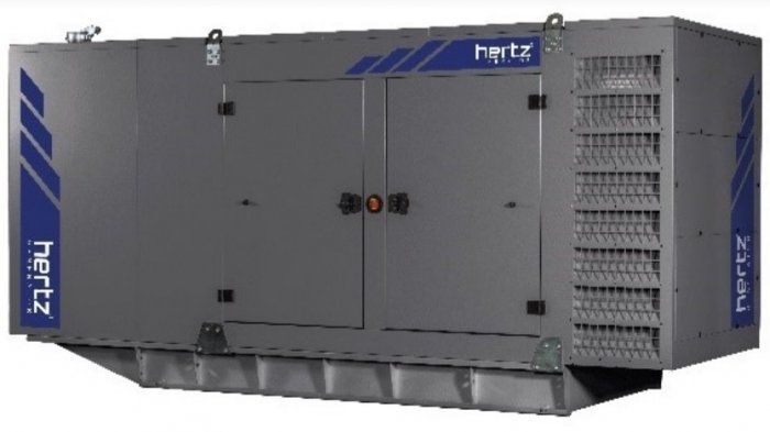 Дизельный генератор Hertz HG 584 DL в кожухе с АВР 424 кВт