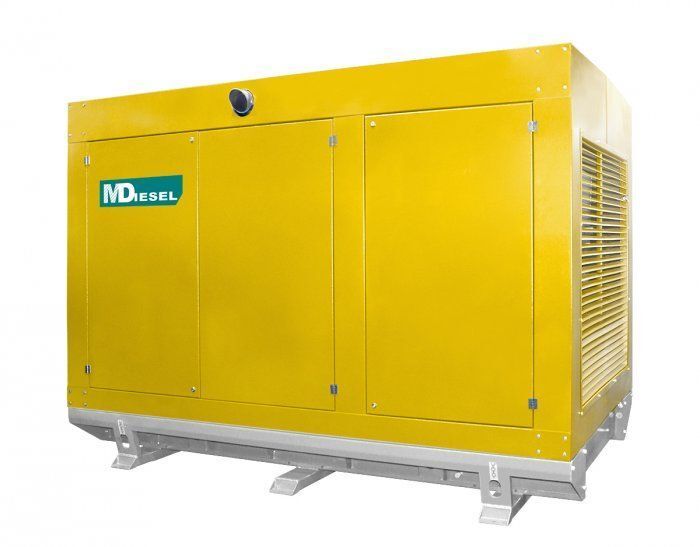 Дизельный генератор MitsuDiesel МД АД-120С-Т400-1РПМ29 в погодозащитном кожухе с АВР 120 кВт