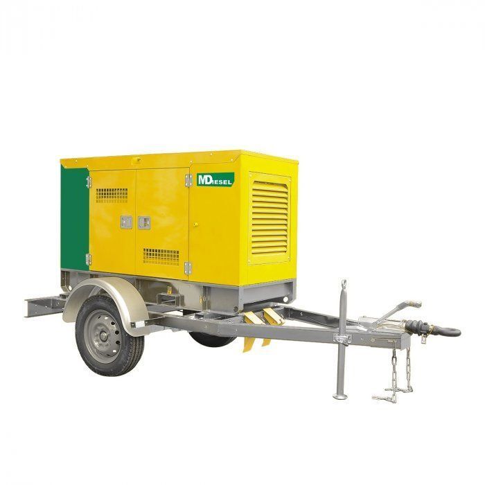 Дизельный генератор MitsuDiesel МД ЭД-30-Т400-2РКМ29 в шумозащитном кожухе на шасси с АВР 30 кВт