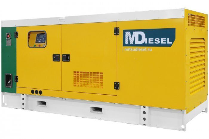 Дизельный генератор MitsuDiesel МД АД-80С-Т400-1РКМ29 в шумозащитном кожухе 80 кВт