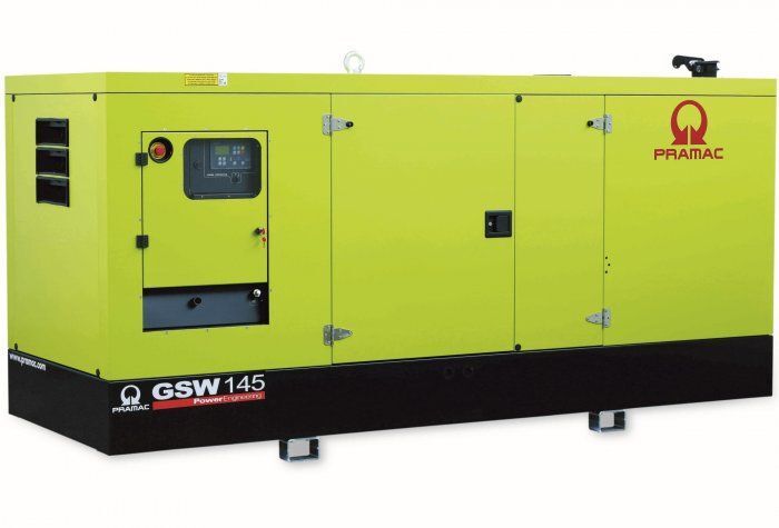 Дизельный генератор Pramac GSW 270 I в кожухе с АВР 200 кВт