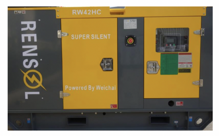 Дизельный генератор Rensol RW 42 HC в кожухе с АВР 30 кВт