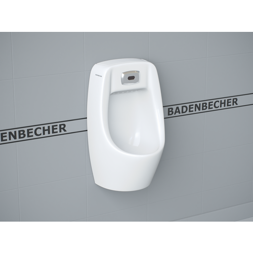 Автоматический подвесной писсуар с сенсором Sensor 56PTW (выпуск - в стену) BADENBECHER