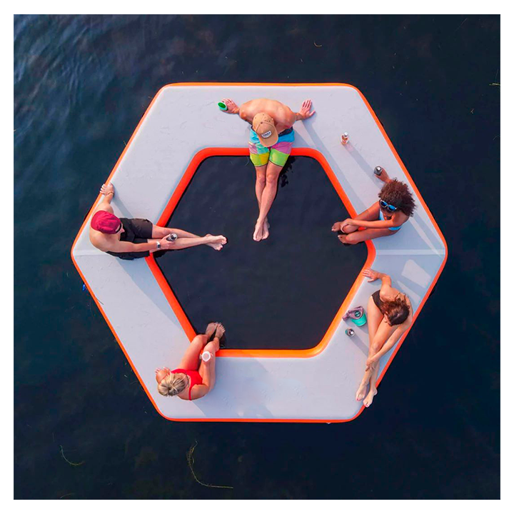 "ГЕКСАГОН" - надувная платформа-бассейн для отдыха, купания, развлечений на воде, море