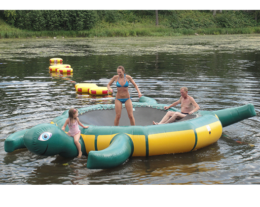 "ЧЕРЕПАХА" - водный надувной гидро-батут для развлечений, отдыха на воде