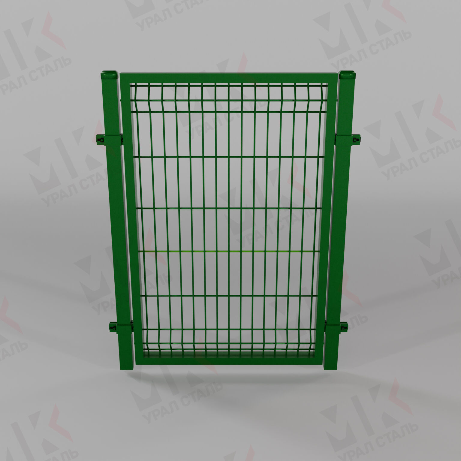 Калитка для 3D забора с замком зеленая (RAL 6005) 2000х1000 мм