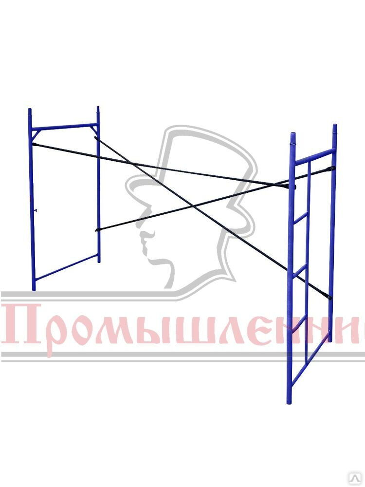 Леса строительные рамные Промышленник ЛРСП 40 секция с лестницей 2х2 м