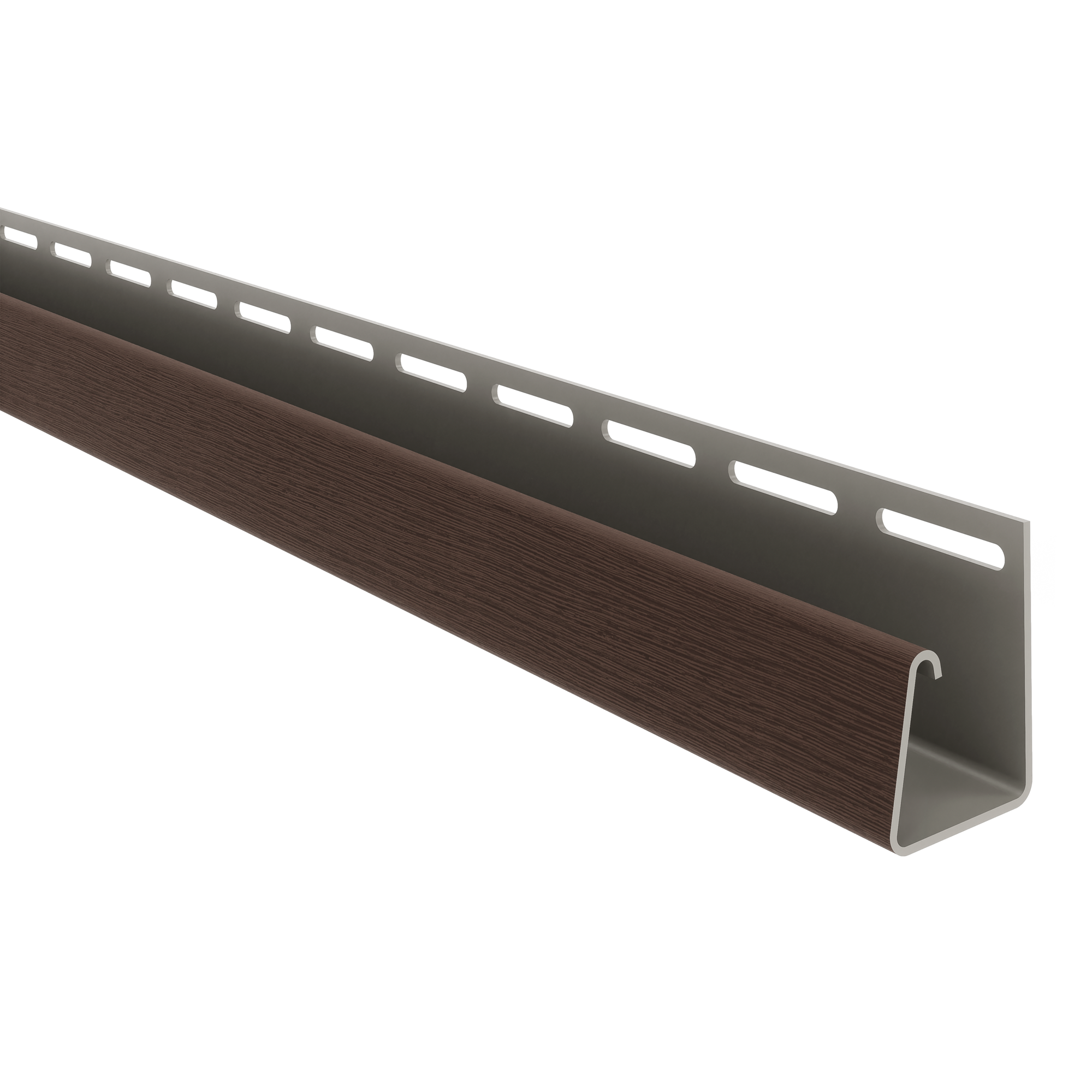Профиль J Технониколь для фасадных панелей 46х29 мм, длина 3 м, 24 шт./упак, темно-коричневый