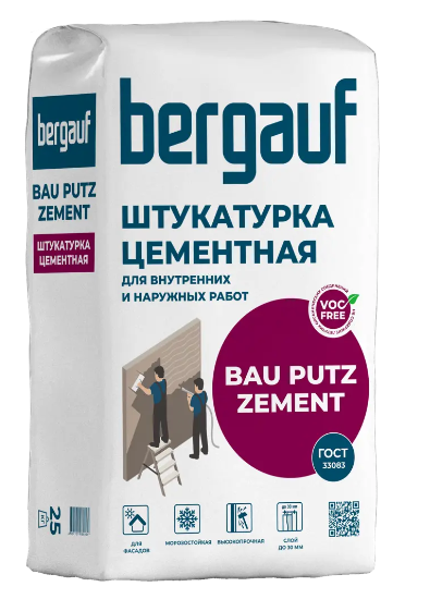 Цементная штукатурка "Bergauf Bau Putz Zement" 25кг