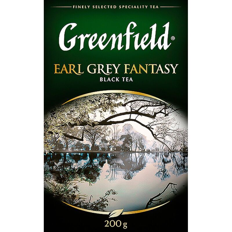 Чай листовой черный Greenfield Earl Grey Fantasy 200 г (бергамот)