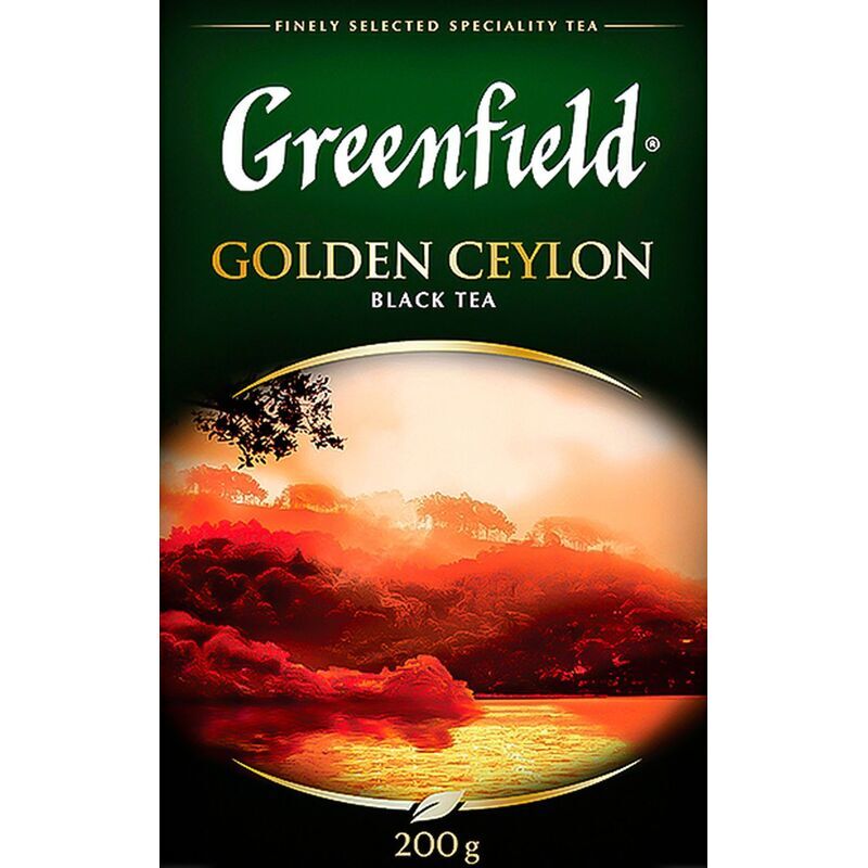 Чай листовой черный Greenfield Golden Ceylon 200 г