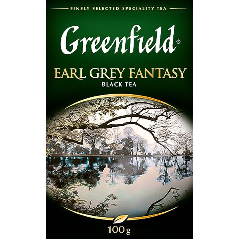 Чай листовой черный Greenfield Earl Grey Fantasy 100 г (бергамот)