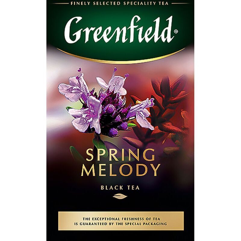 Чай листовой черный Greenfield Spring Melody 100 г (смородина, мята, чабрец)