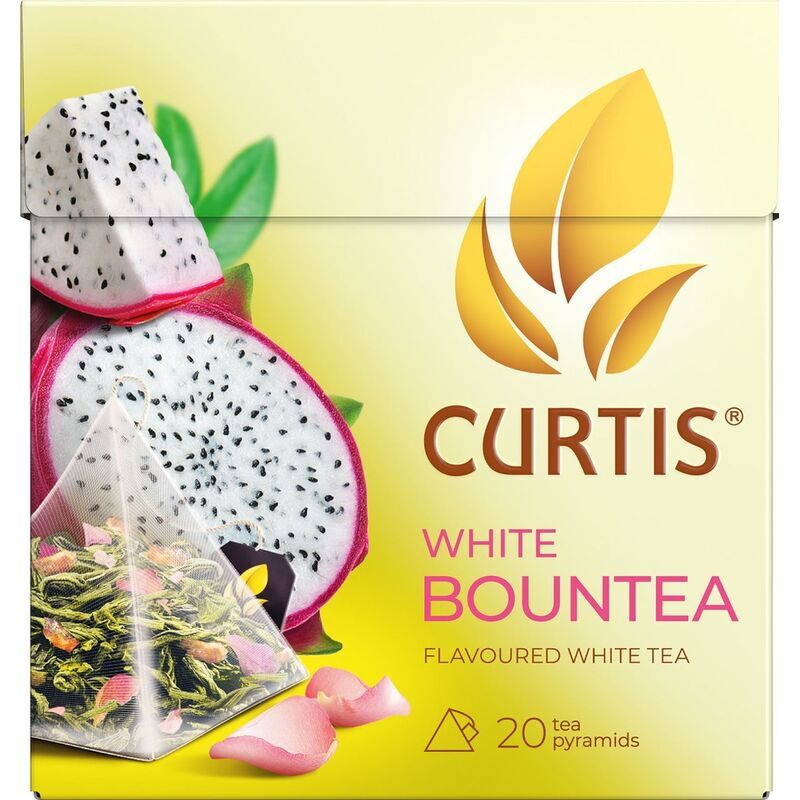 Чай белый Curtis White Bountea 20 пирамидок (яблоко, питахайя, роза)