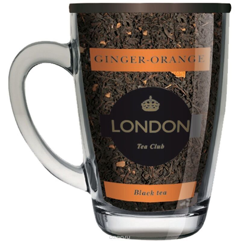 Чай листовой черный London Tea Club Ginger-Orange 70 г (имбирь, апельсин)