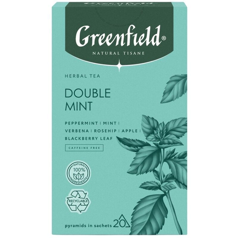 Чайный напиток травяной Greenfield Natural Tisane Double Mint 20 пирамидок