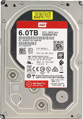HDD-диск Western Digital Original SATA-III 6Tb WD6003FFBX NAS Red Pro (7200rpm) 256Mb 3.5''