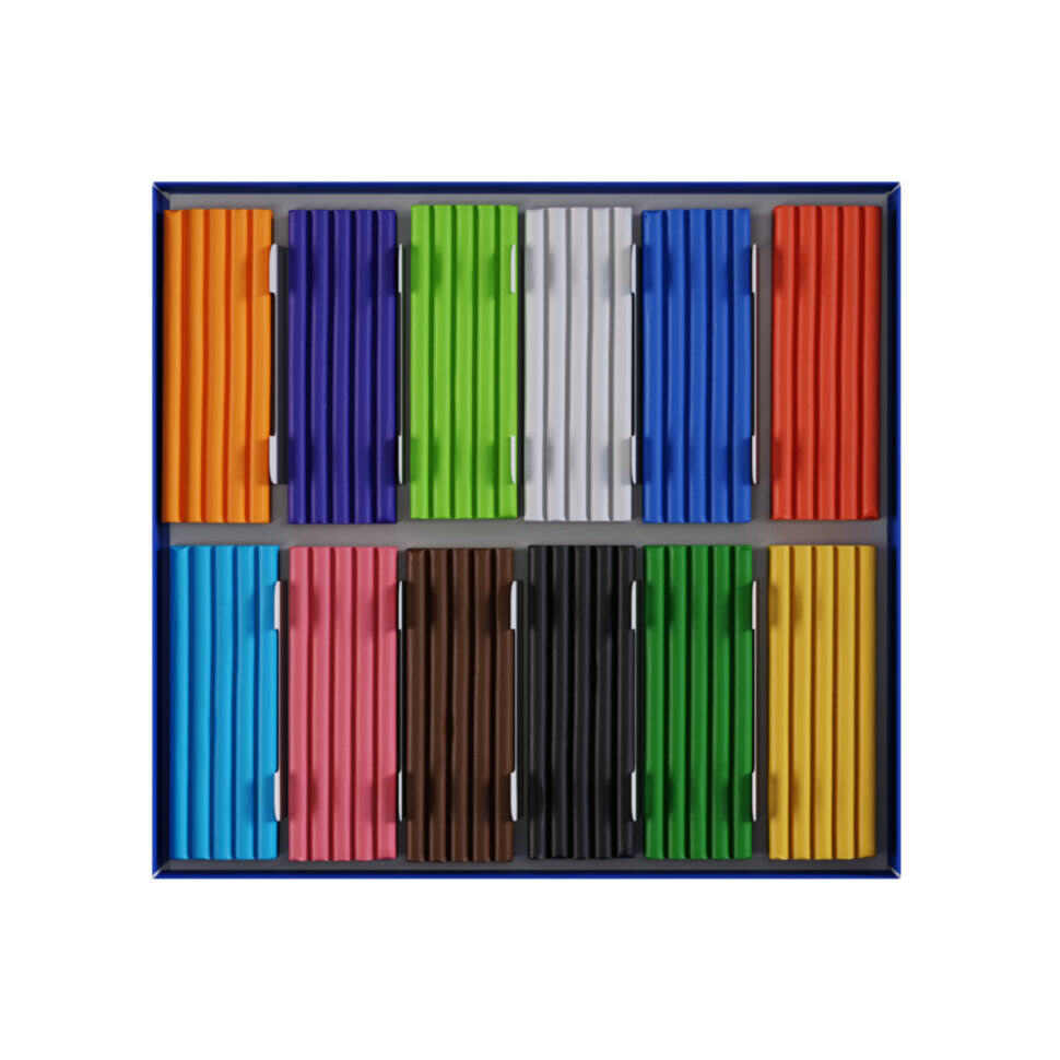 Пластилин Гамма "Классический", 281033, 12 цветов, 240г, со стеком, картонная упаковка #2