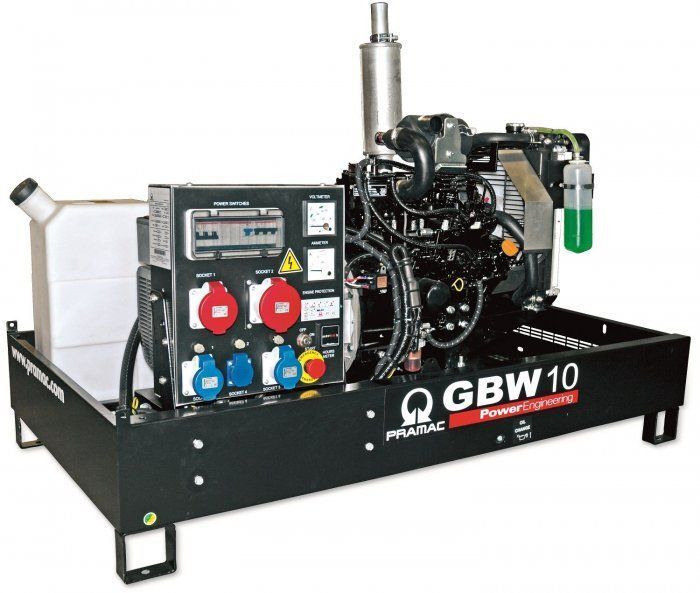 Дизельный генератор Pramac GBW 10 Y 1 фаза с АВР 7 кВт