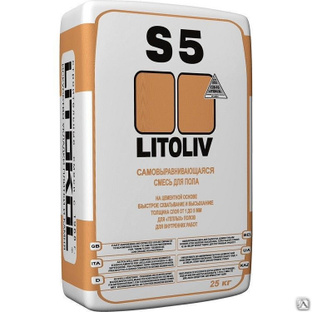 Смесь для пола LITOLIV S5 (от 1 до 5 мм) розово-серый, мешок 25 кг 