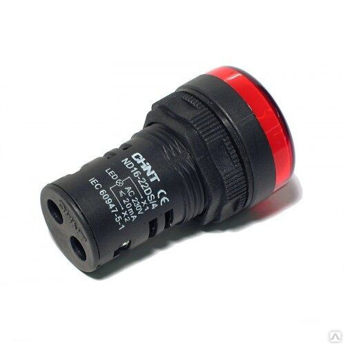 Индикатор светодиодный ND16-22DS/4 красный АС 230 В