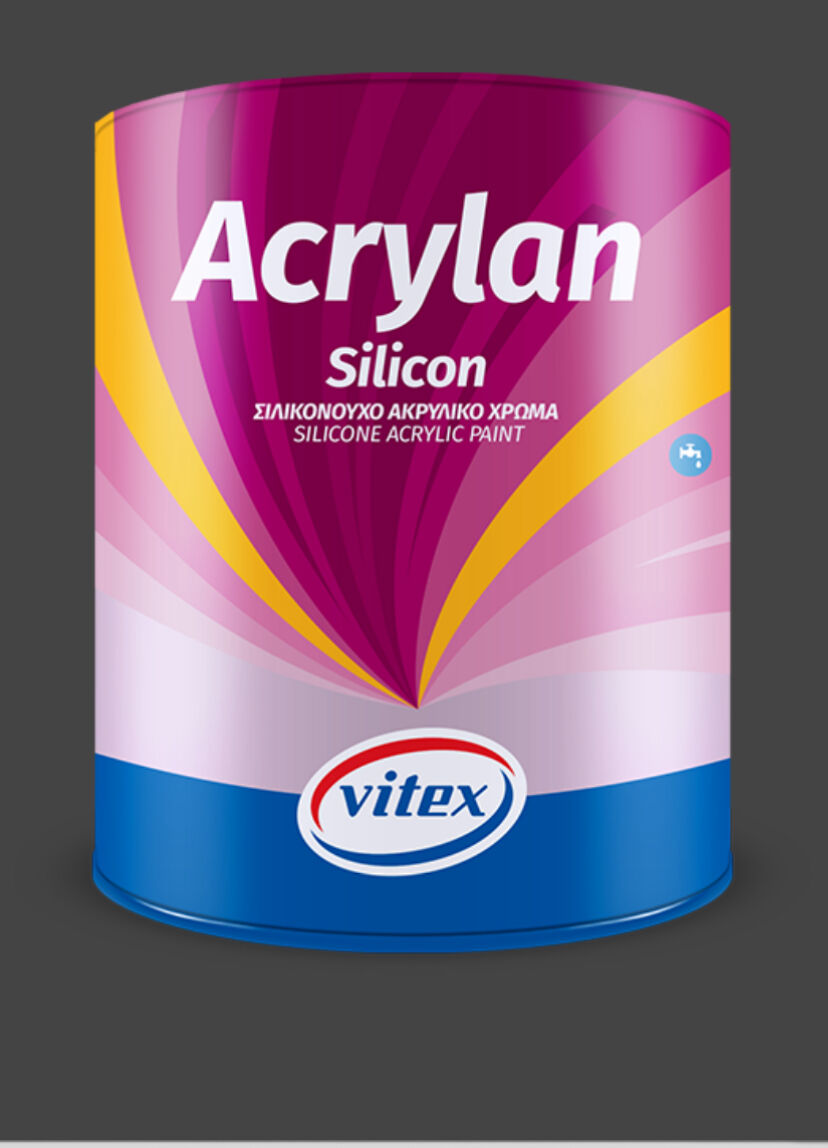 Краска акрил-силиконовая фасадная Vitex ACRYLAN SILICON WHITE 3 л