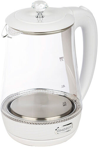 Чайник электрический Energy E-207 1.7л, стекло, белый (164160) E-207 1.7л стекло белый (164160)