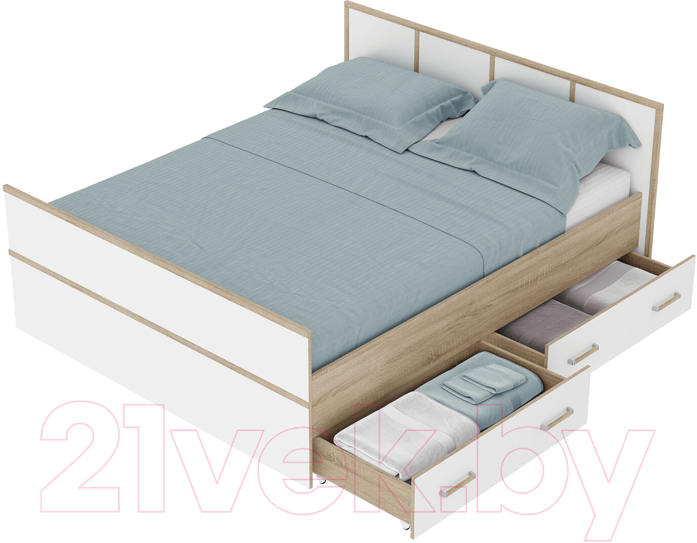 Двуспальная кровать BTS Сакура Light 1600 3