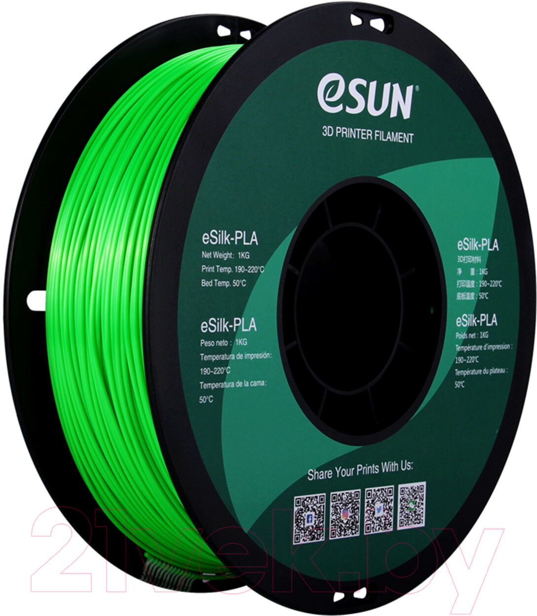 Пластик для 3D-печати eSUN eSilk-PLA / т0030641