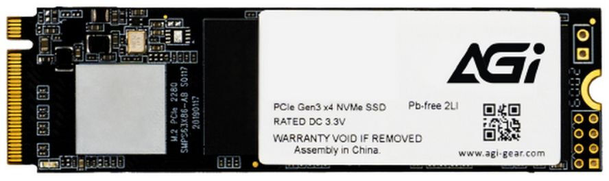 AGI1T0GIMAI298, Диск SSD AGI AI298 M.2 2280 1 ТБ PCIe 3.0 NVMe x4