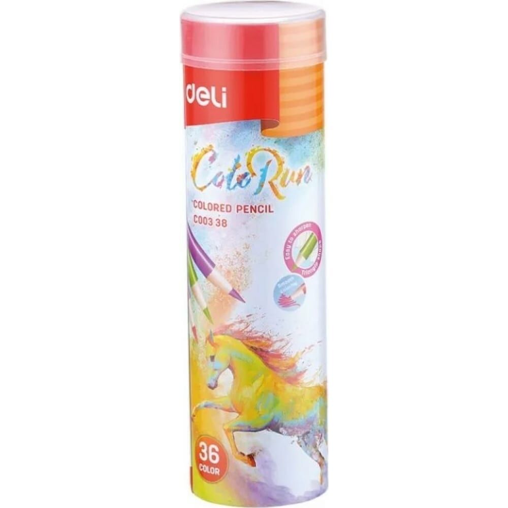 Цветные карандаши DELI EC00338 ColoRun
