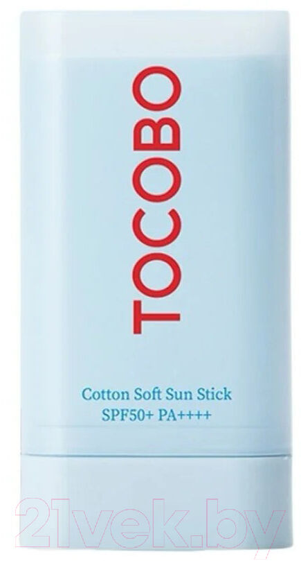 Крем для загара Tocobo Cotton Soft Sun Stick SPF50+ PA++++ Себорегулирующий