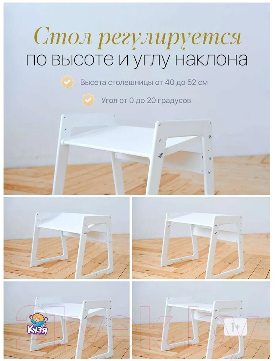 Комплект мебели с детским столом Друг Кузя Павлин Мини 5