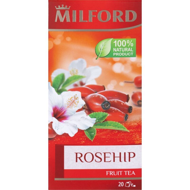 Чай фруктовый Milford Rosehip 20 пакетиков