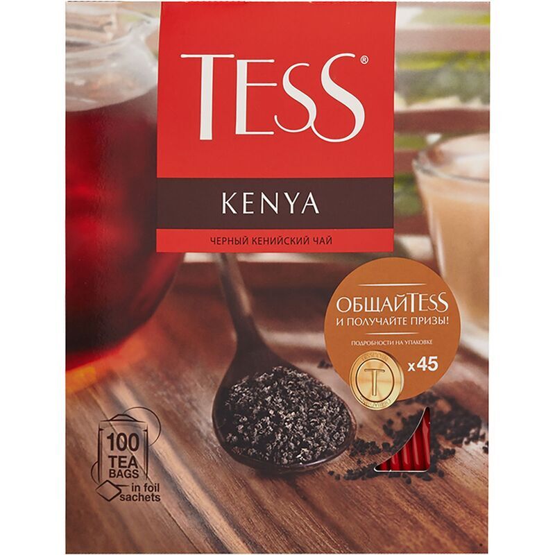 Чай черный Tess Kenya 100 пакетиков