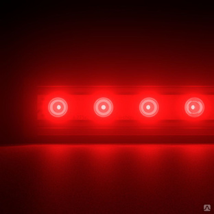 Светодиодный светильник PromLed Барокко 18 600мм Оптик Красный 10° Светодиодные архитектурные светильники #1