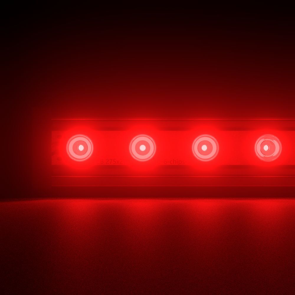 Светодиодный светильник PromLed Барокко 18 600мм Оптик Красный 10×65° Светодиодные архитектурные светильники