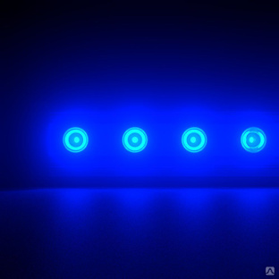 Светодиодный светильник PromLed Барокко 24 600мм Оптик Синий 50° Светодиодные архитектурные светильники #1