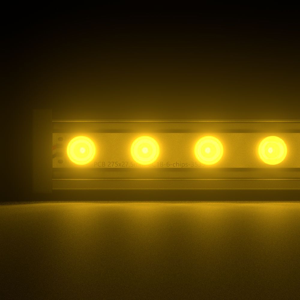 Светодиодный светильник PromLed Барокко 12 600мм Оптик Янтарный 10×65° Светодиодные архитектурные светильники