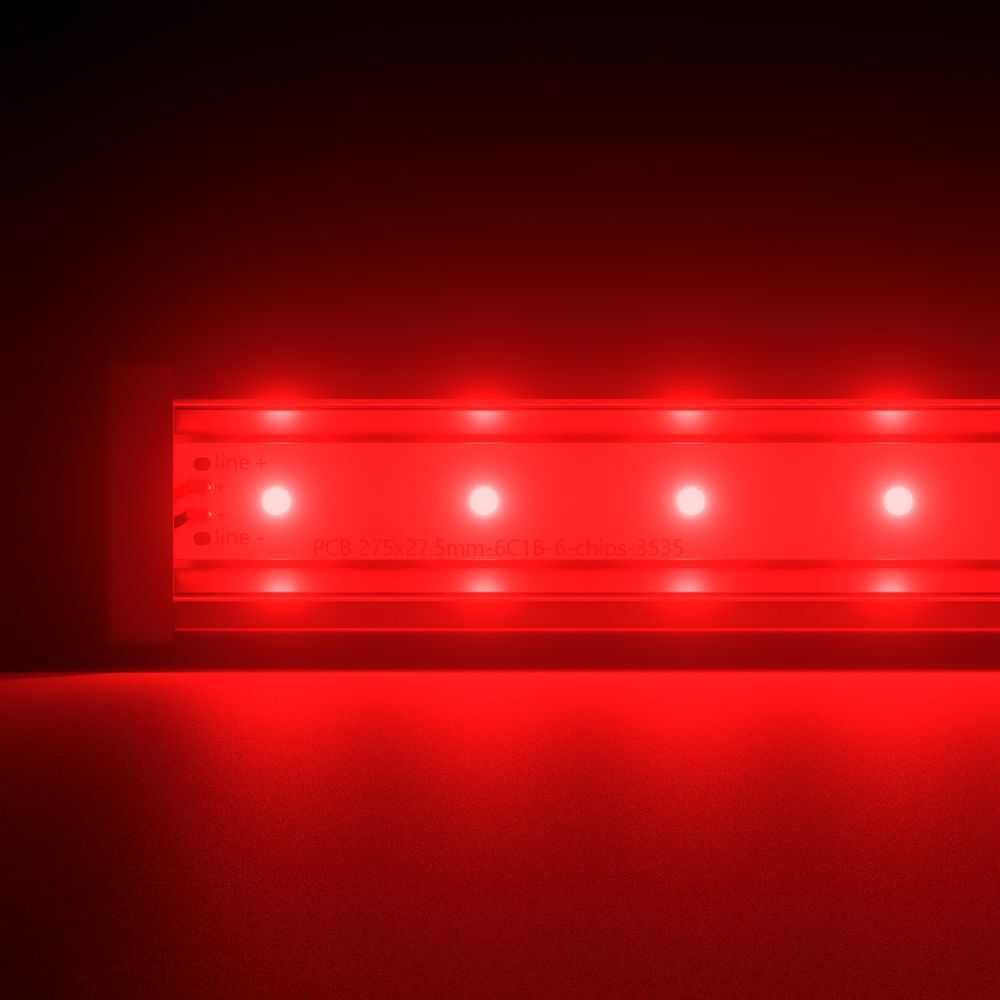 Светодиодный светильник PromLed Барокко 28 900мм Красный Прозрачный Светодиодные архитектурные светильники