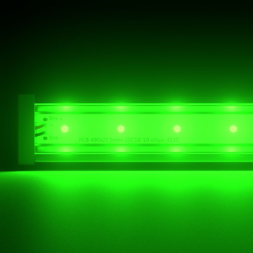 Светодиодный светильник PromLed Барокко 40 1000мм Зеленый Прозрачный Светодиодные архитектурные светильники