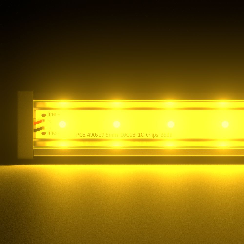 Светодиодный светильник PromLed Барокко 40 1000мм Янтарный Прозрачный Светодиодные архитектурные светильники