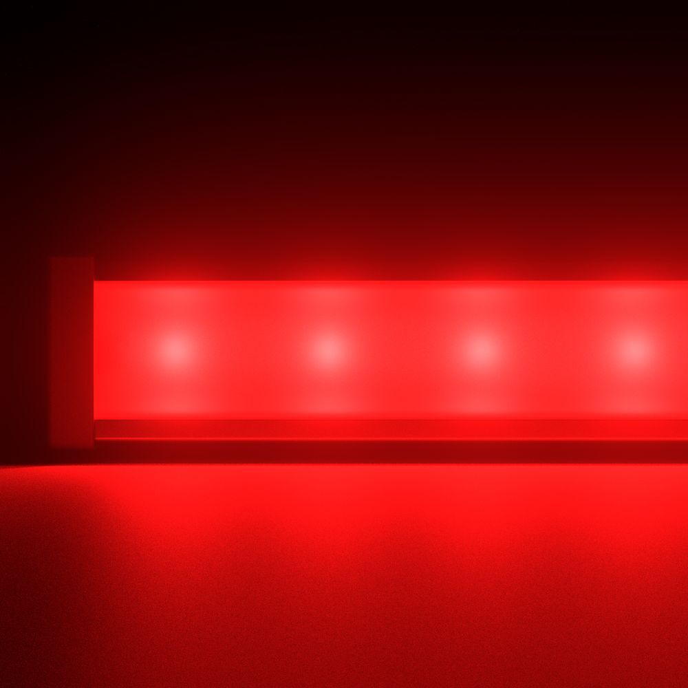 Светодиодный светильник PromLed Барокко 15 1000мм Красный Матовый Светодиодные архитектурные светильники 1