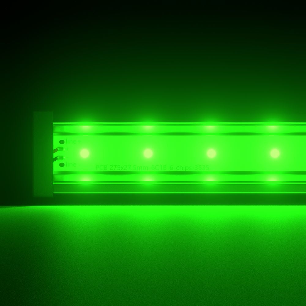 Светодиодный светильник PromLed Барокко 48 1200мм Зеленый Прозрачный Светодиодные архитектурные светильники