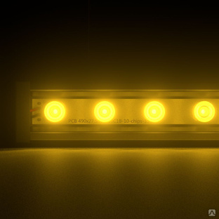 Светодиодный светильник PromLed Барокко 20 500мм Оптик Янтарный 50° Светодиодные архитектурные светильники #1