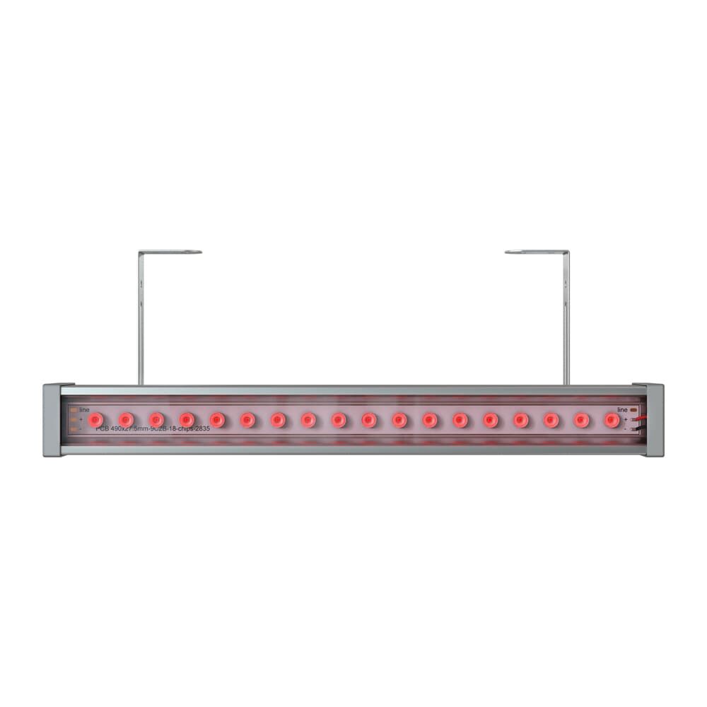 Светодиодный светильник PromLed Барокко 15 500мм Оптик Красный 10×65° Светодиодные архитектурные светильники